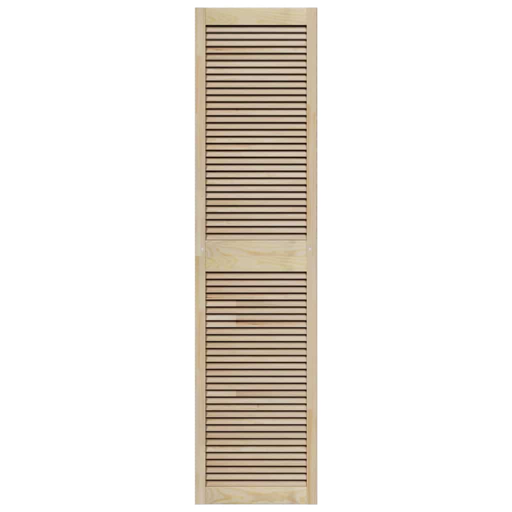 vidaXL Schranktür Natur 201 x 2,1 x 49,5 cm Massives Kiefernholz