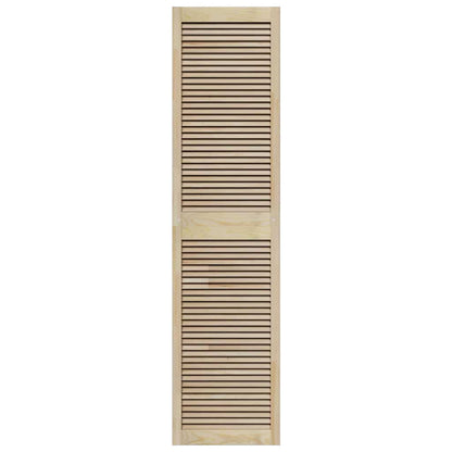 vidaXL Schranktür Natur 201 x 2,1 x 49,5 cm Massives Kiefernholz