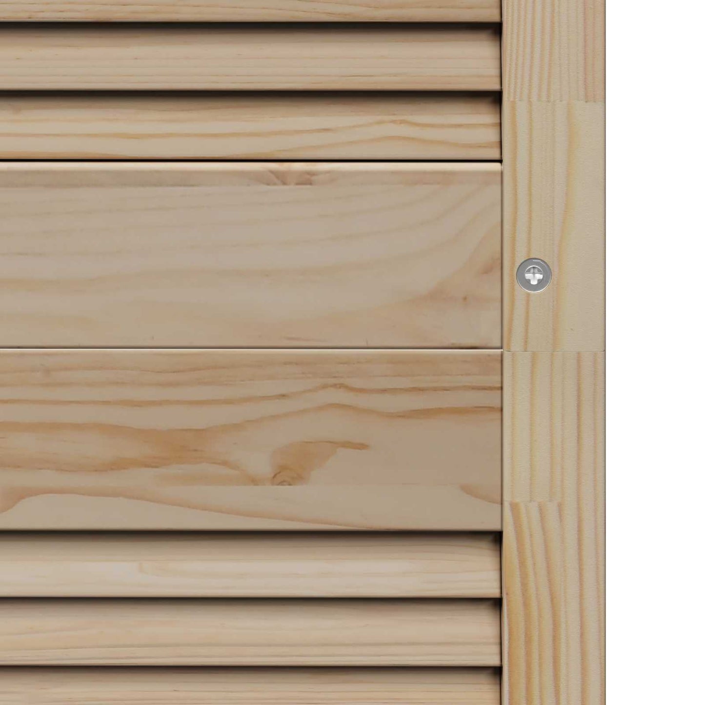 vidaXL Schranktür 2 pcs Natur 201 x 2,1 x 59,5 cm Massives Kiefernholz