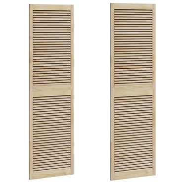 vidaXL Schranktür 2 pcs Natur 201 x 2,1 x 59,5 cm Massives Kiefernholz