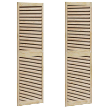 vidaXL Schranktür 2 pcs Natur 201 x 2,1 x 59,5 cm Massives Kiefernholz