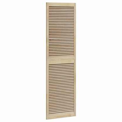 vidaXL Schranktür 2 pcs Natur 201 x 2,1 x 59,5 cm Massives Kiefernholz
