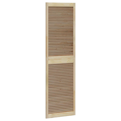 vidaXL Schranktür 2 pcs Natur 201 x 2,1 x 59,5 cm Massives Kiefernholz
