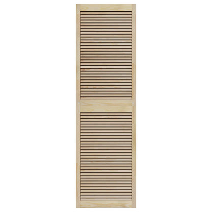 vidaXL Schranktür 2 pcs Natur 201 x 2,1 x 59,5 cm Massives Kiefernholz