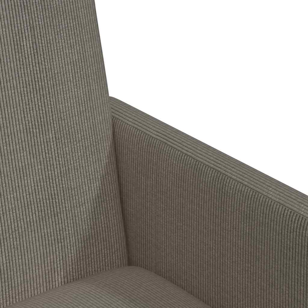 vidaXL Esszimmerstühle mit Rollen 2 pcs Hellgrau 57 x 66 x 94 cm