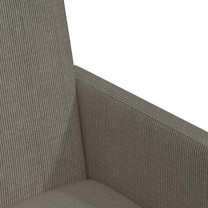vidaXL Esszimmerstühle mit Rollen 2 pcs Hellgrau 57 x 66 x 94 cm