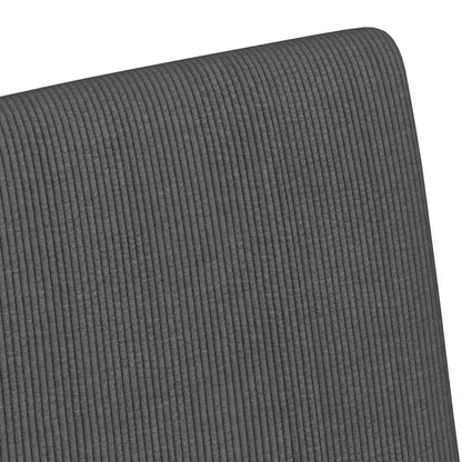 vidaXL Esszimmerstühle mit Rollen 2 pcs Dunkelgrau 57 x 66 x 94 cm