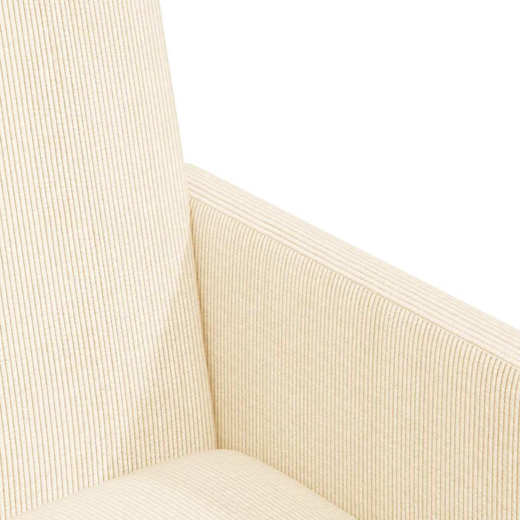vidaXL Esszimmerstühle mit Rollen 2 pcs Creme 57 x 66 x 94 cm