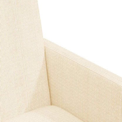 vidaXL Esszimmerstühle mit Rollen 2 pcs Creme 57 x 66 x 94 cm