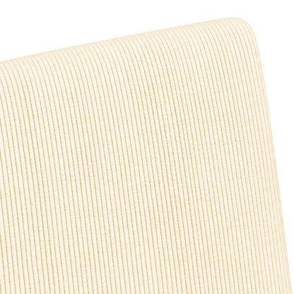 vidaXL Esszimmerstühle mit Rollen 2 pcs Creme 57 x 66 x 94 cm