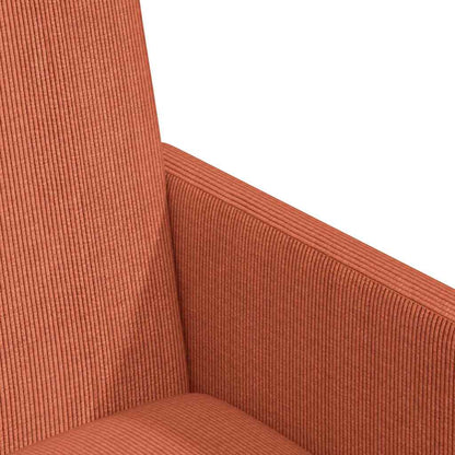 Esszimmerstühle mit Rollen 2 pcs Rot orange 57 x 66 x 94 cm