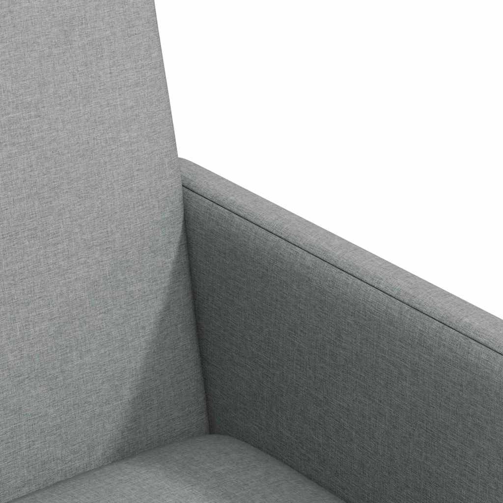 Esszimmerstühle mit Rollen 2 pcs Hellgrau 57 x 66 x 94 cm Stoff