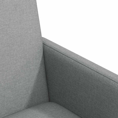 Esszimmerstühle mit Rollen 2 pcs Hellgrau 57 x 66 x 94 cm Stoff