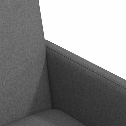vidaXL Chaises de salle à manger à roulettes 2 pcs Gris foncé 57 x 66 x 94 cm