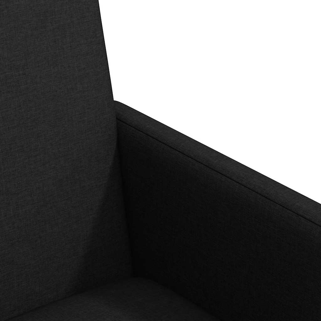 vidaXL Chaises de salle à manger à roulettes 2 pcs Noir 57 x 66 x 94 cm Tissu