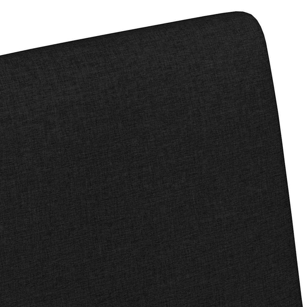vidaXL Chaises de salle à manger à roulettes 2 pcs Noir 57 x 66 x 94 cm Tissu