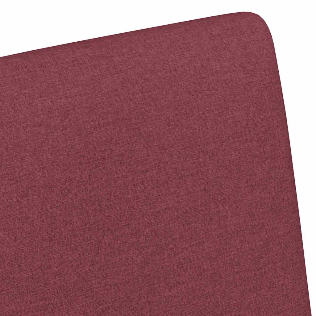 vidaXL Esszimmerstühle mit Rollen 2 pcs Weinrot 57 x 66 x 94 cm Stoff