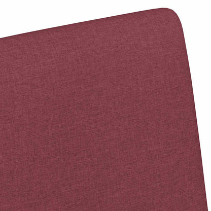 vidaXL Esszimmerstühle mit Rollen 2 pcs Weinrot 57 x 66 x 94 cm Stoff