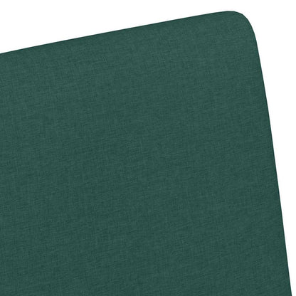 vidaXL Esszimmerstühle mit Rollen 2 pcs Dunkelgrün 57 x 66 x 94 cm