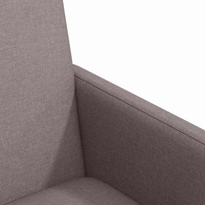 Esszimmerstühle mit Rollen 2 pcs Taupe 57 x 66 x 94 cm Stoff