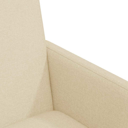 vidaXL Esszimmerstühle mit Rollen 2 pcs Creme 57 x 66 x 94 cm Stoff