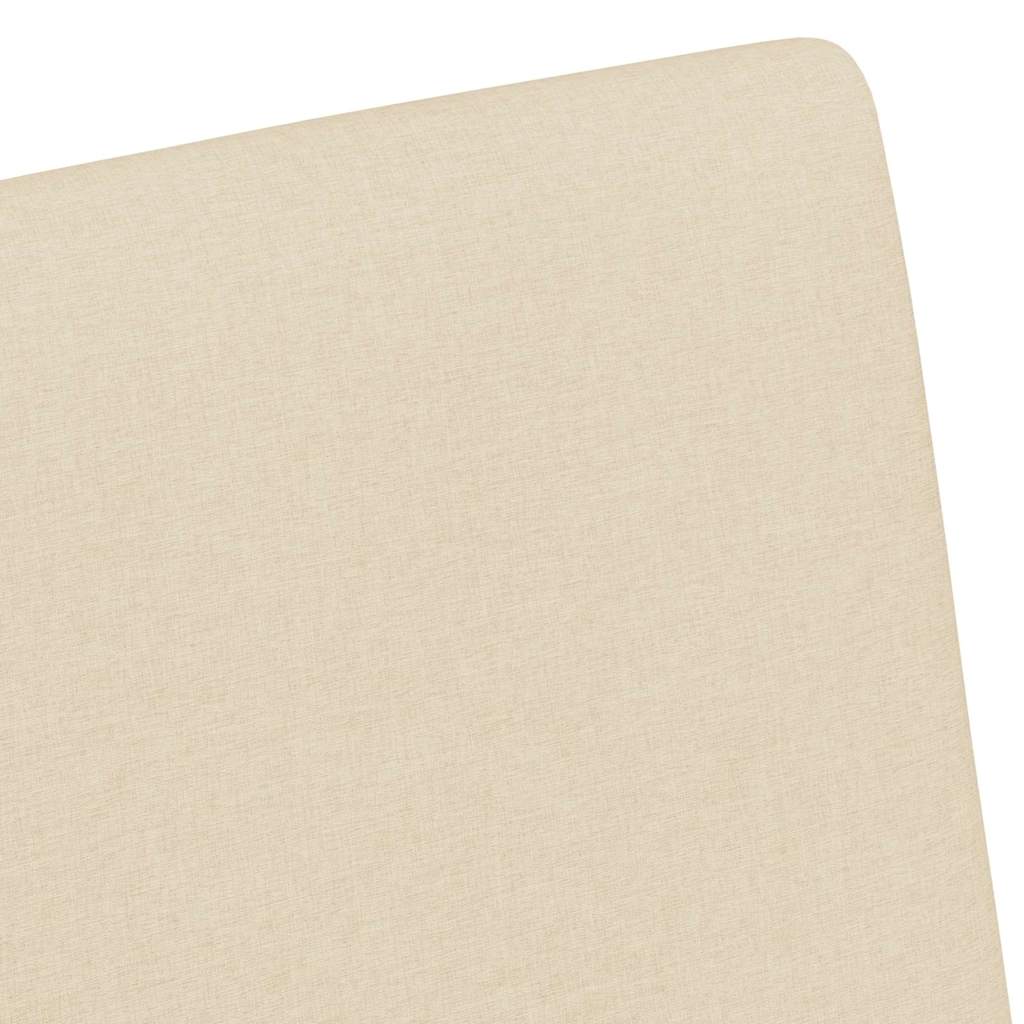 vidaXL Esszimmerstühle mit Rollen 2 pcs Creme 57 x 66 x 94 cm Stoff