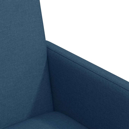 vidaXL Chaises de salle à manger à roulettes 2 pcs Bleu 57 x 66 x 94 cm Tissu