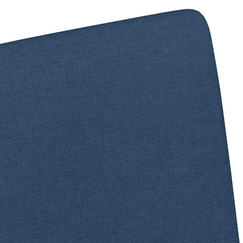 vidaXL Chaises de salle à manger à roulettes 2 pcs Bleu 57 x 66 x 94 cm Tissu