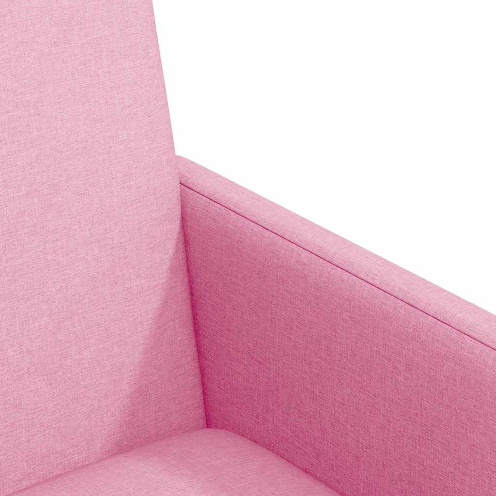 vidaXL Esszimmerstühle mit Rollen 2 pcs Rosa 57 x 66 x 94 cm Stoff