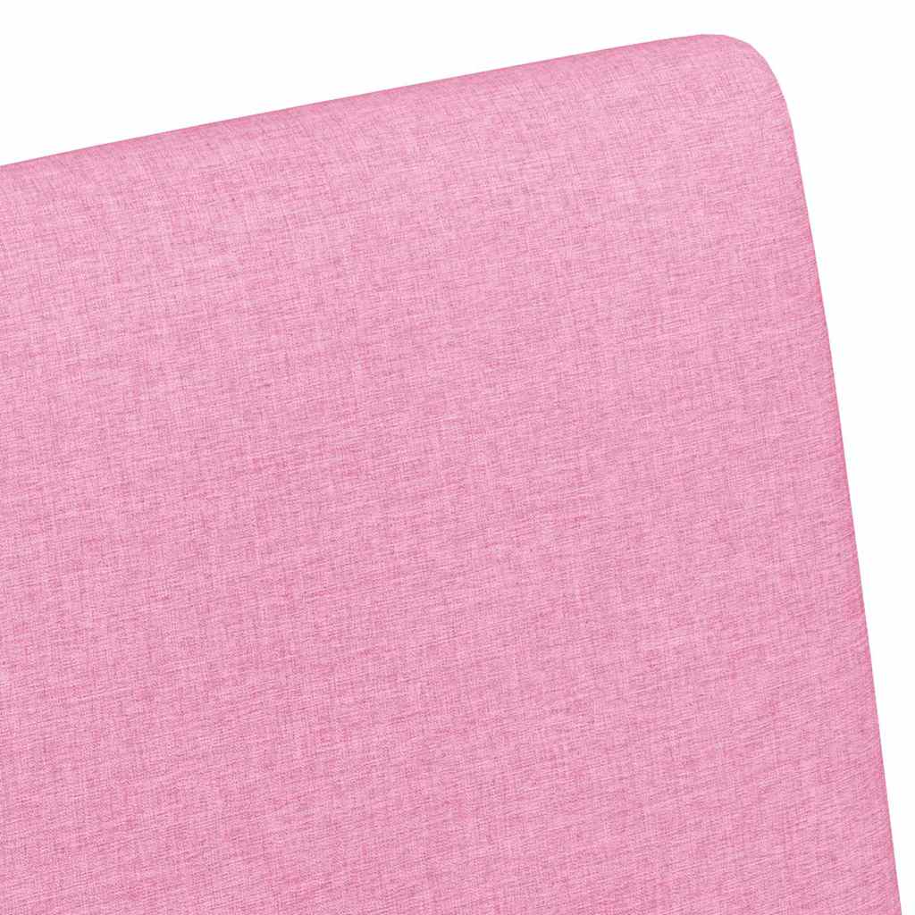 vidaXL Esszimmerstühle mit Rollen 2 pcs Rosa 57 x 66 x 94 cm Stoff
