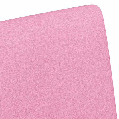 vidaXL Esszimmerstühle mit Rollen 2 pcs Rosa 57 x 66 x 94 cm Stoff