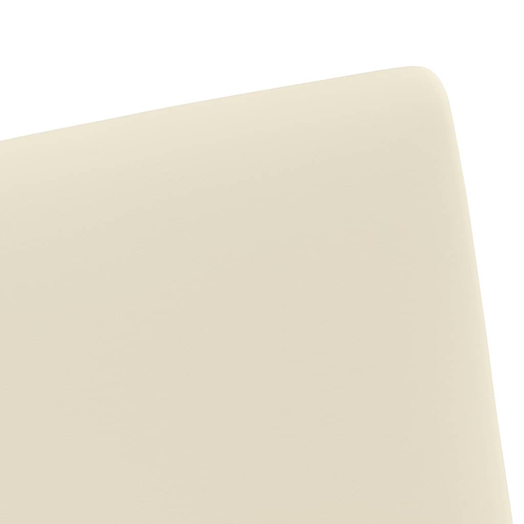 Esszimmerstühle mit Rollen 2 pcs Creme 57 x 66 x 94 cm