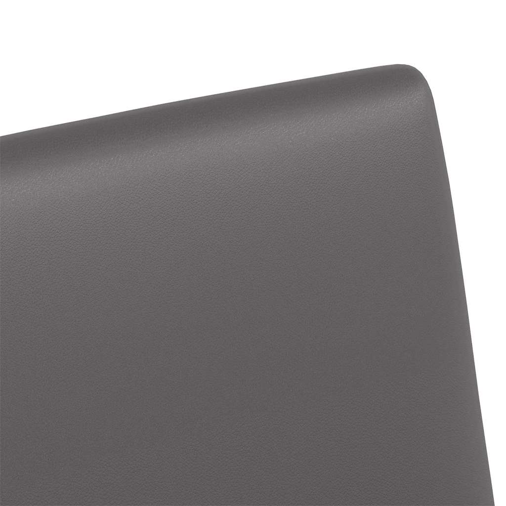 Esszimmerstühle mit Rollen 2 pcs Grau 57 x 66 x 94 cm