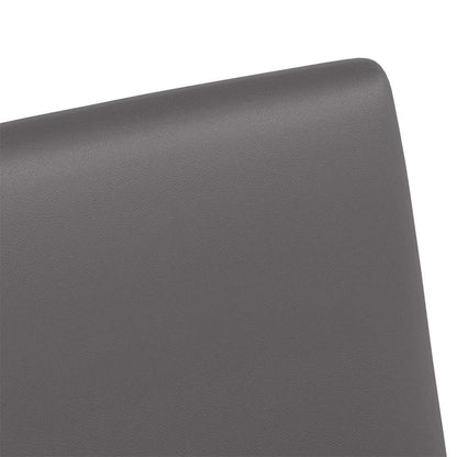 Esszimmerstühle mit Rollen 2 pcs Grau 57 x 66 x 94 cm