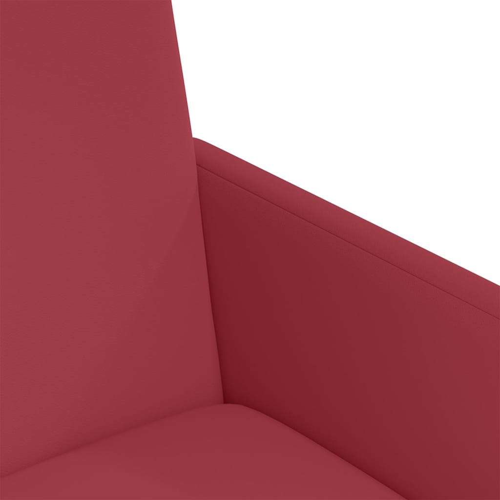 vidaXL Esszimmerstühle mit Rollen 2 pcs Weinrot 57 x 66 x 94 cm