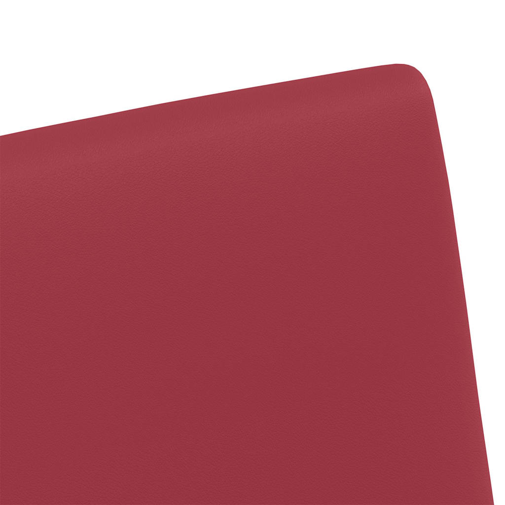 vidaXL Esszimmerstühle mit Rollen 2 pcs Weinrot 57 x 66 x 94 cm