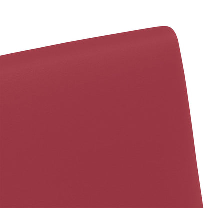 vidaXL Esszimmerstühle mit Rollen 2 pcs Weinrot 57 x 66 x 94 cm
