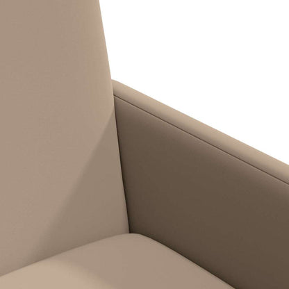 vidaXL Esszimmerstühle mit Rollen 2 pcs Cappuccino 57 x 66 x 94 cm