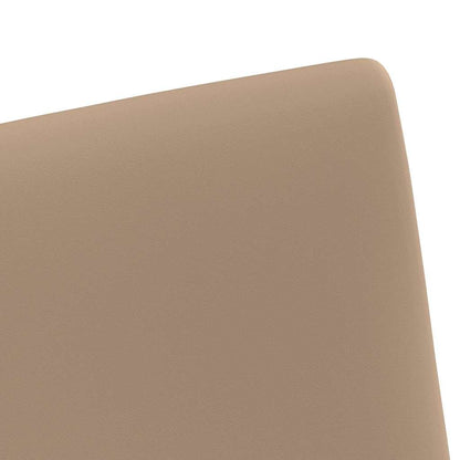 vidaXL Esszimmerstühle mit Rollen 2 pcs Cappuccino 57 x 66 x 94 cm