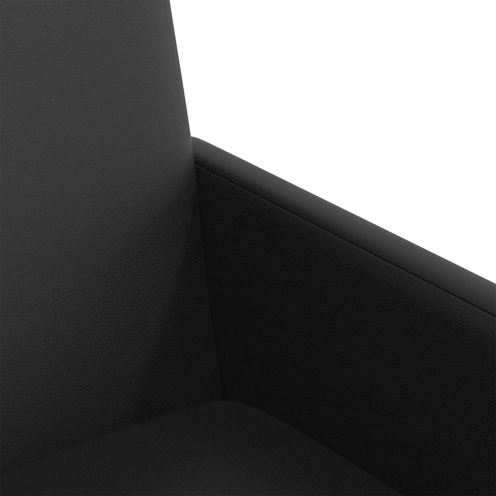 vidaXL Chaises de salle à manger à roulettes 2 pcs Noir 57 x 66 x 94 cm