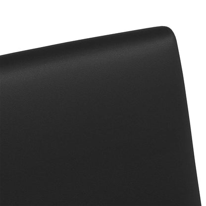 vidaXL Chaises de salle à manger à roulettes 2 pcs Noir 57 x 66 x 94 cm