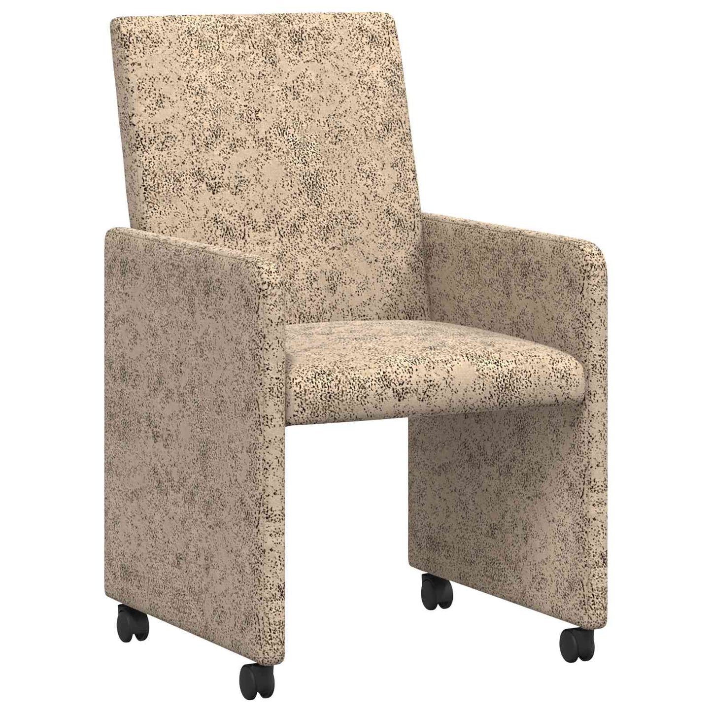 vidaXL Esszimmerstühle mit Rollen 2 pcs Hellgrau 57 x 66 x 94 cm