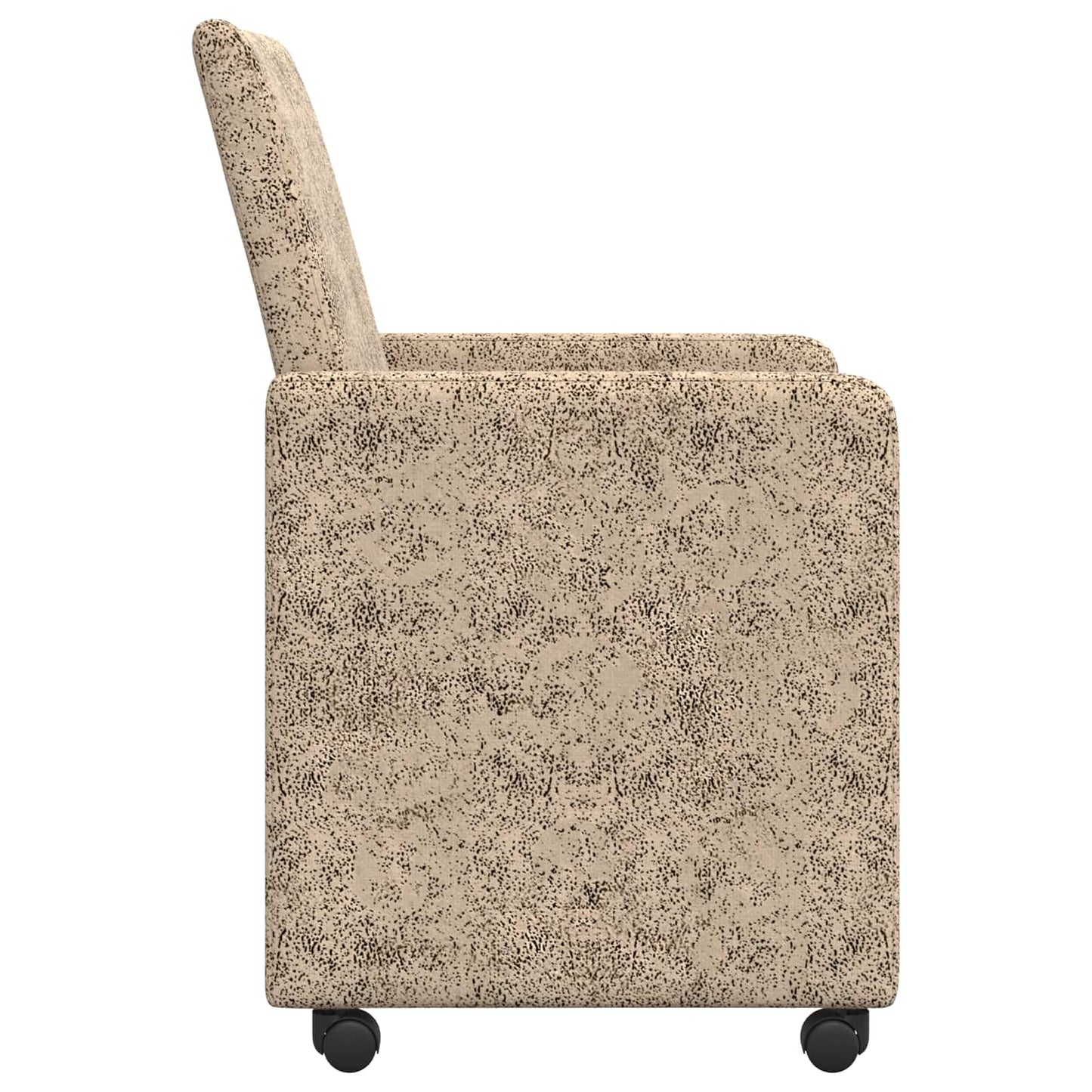 vidaXL Esszimmerstühle mit Rollen 2 pcs Hellgrau 57 x 66 x 94 cm