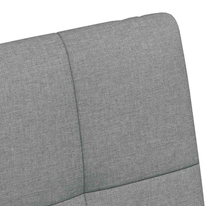 Esszimmerstühle mit Rollen 2 pcs Hellgrau 58 x 65 x 94 cm Stoff