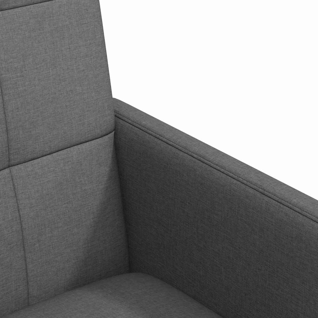 vidaXL Esszimmerstühle mit Rollen 2 pcs Dunkelgrau 58 x 65 x 94 cm