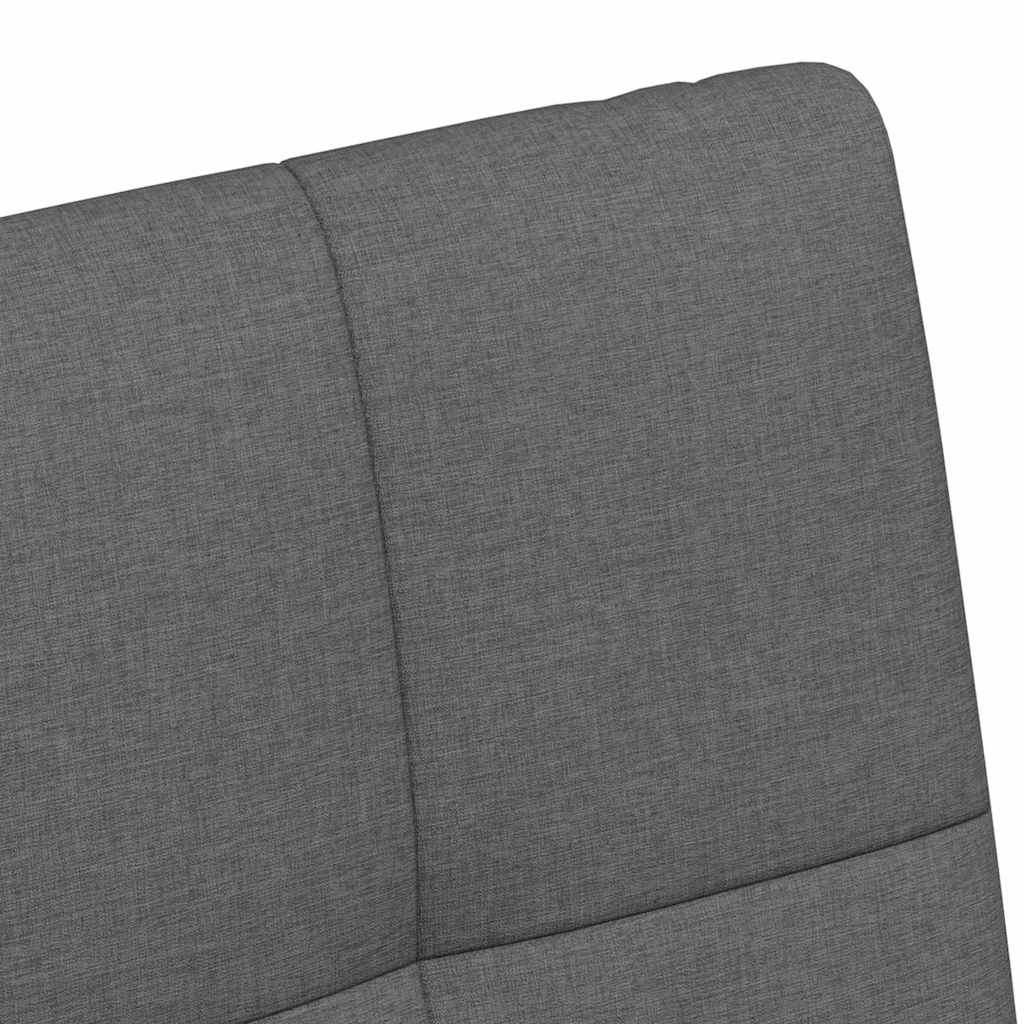 vidaXL Esszimmerstühle mit Rollen 2 pcs Dunkelgrau 58 x 65 x 94 cm