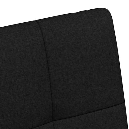vidaXL Chaises de salle à manger à roulettes 2 pcs Noir 58 x 65 x 94 cm Tissu