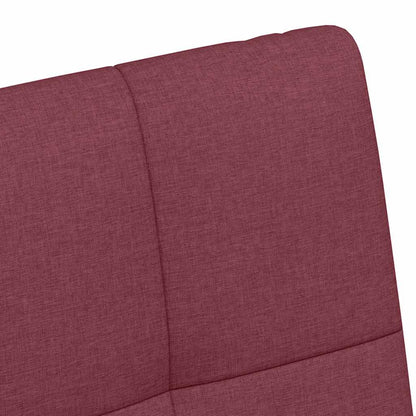 vidaXL Chaises de salle à manger à roulettes 2 pcs Rouge bordeaux 58 x 65 x 94 cm Tissu
