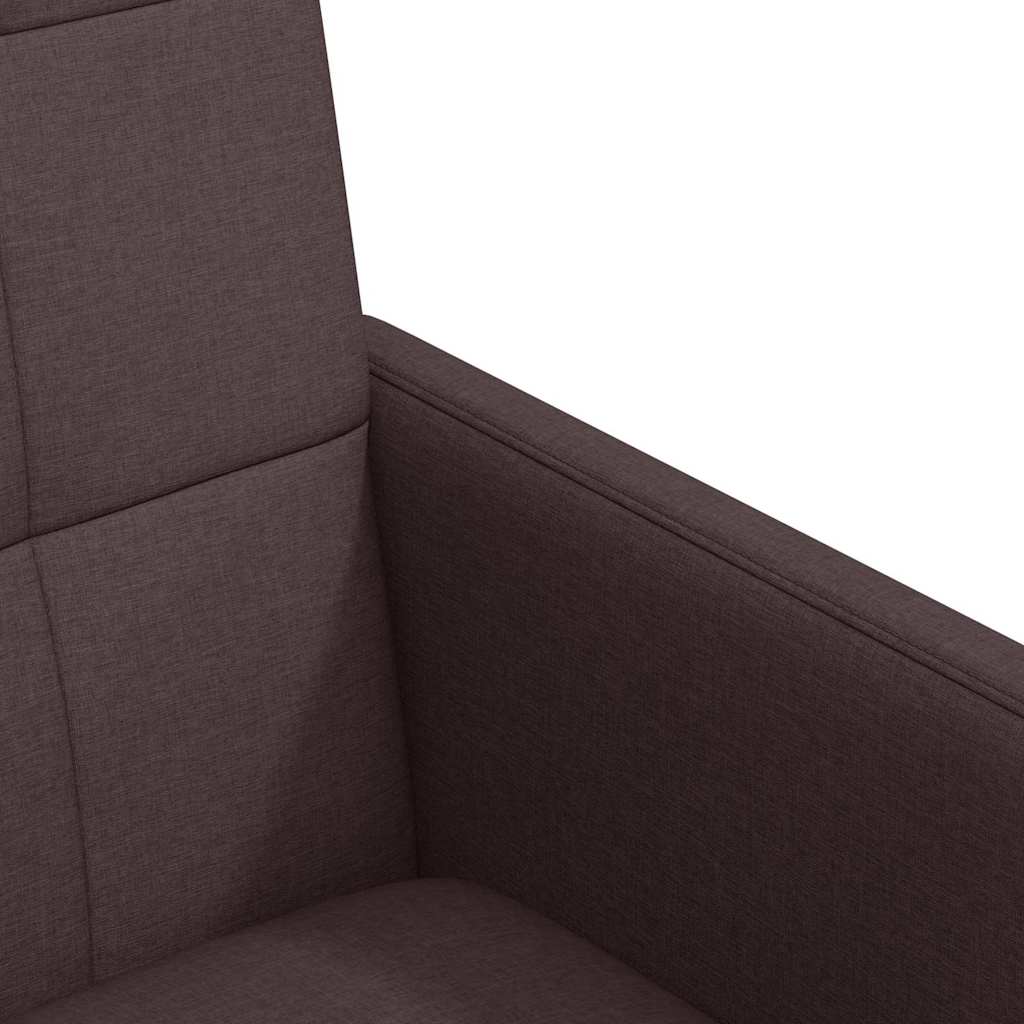 vidaXL Esszimmerstühle mit Rollen 2 pcs Dunkelbraun 58 x 65 x 94 cm