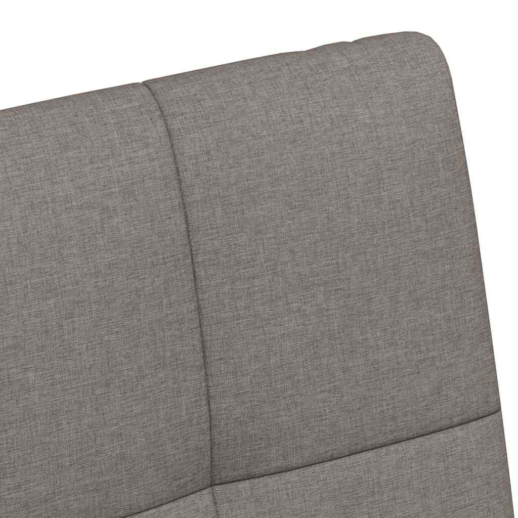 Esszimmerstühle mit Rollen 2 pcs Taupe 58 x 65 x 94 cm Stoff